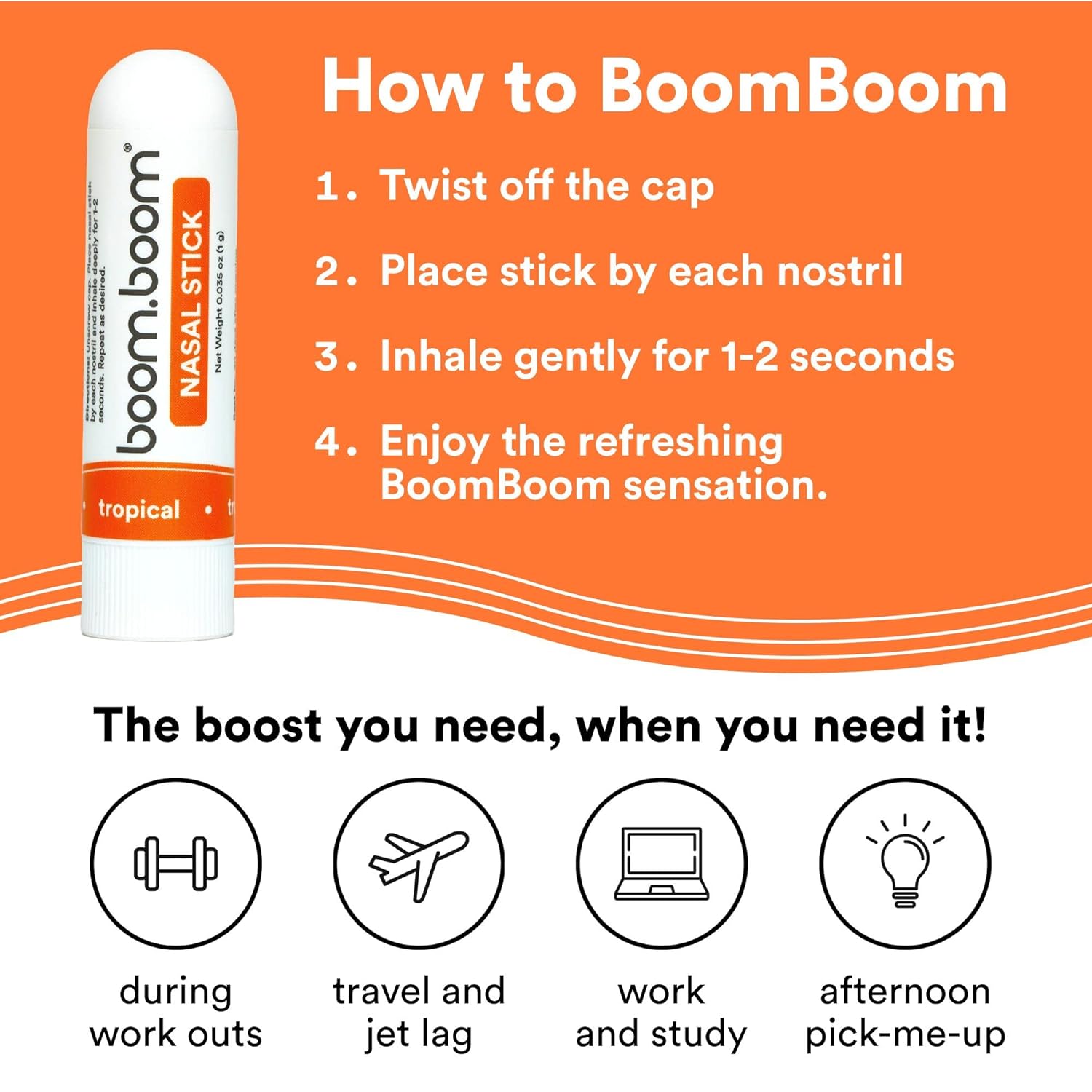 Tropical BoomBoom Nasal Sticks 3-pack