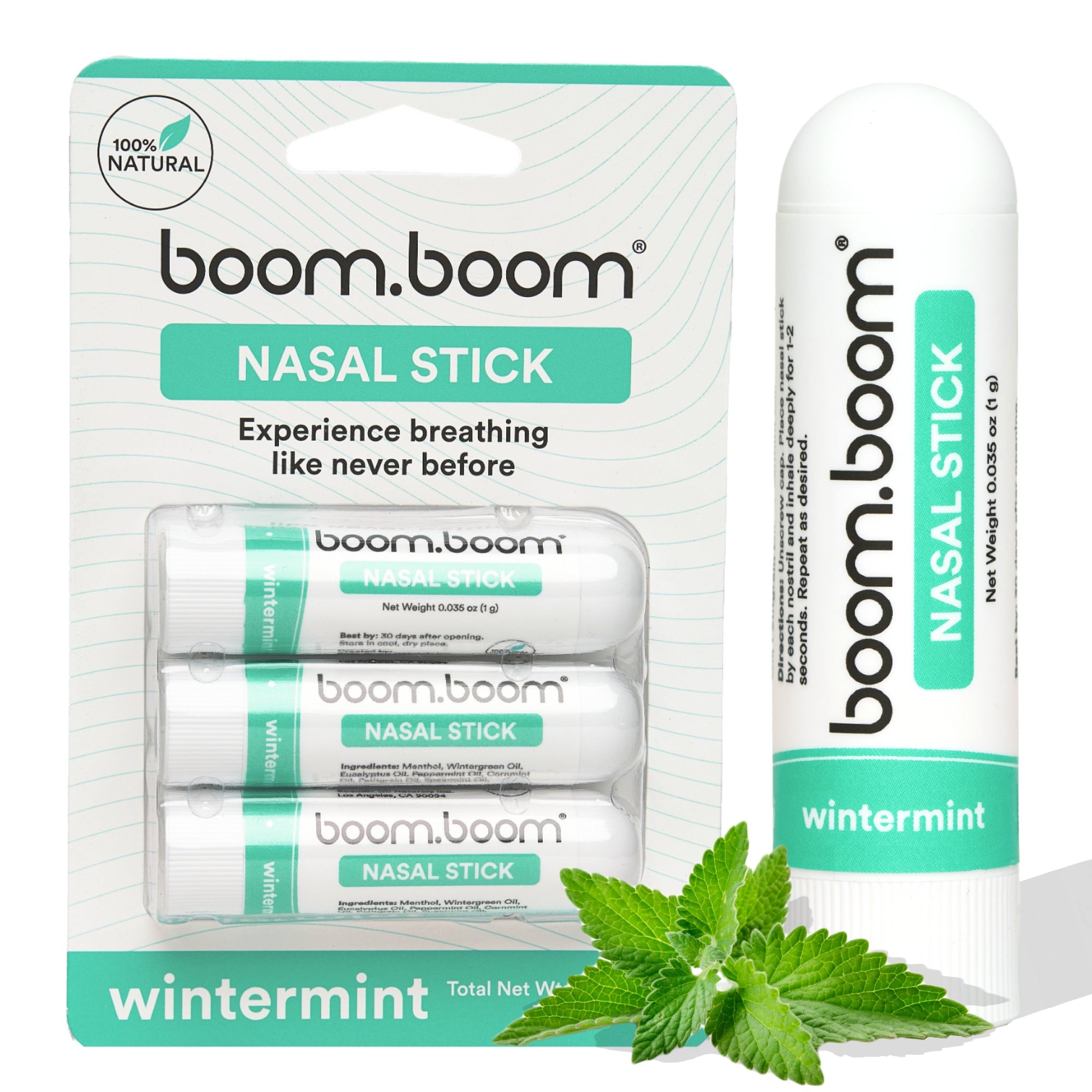 Wintermint BoomBoom Nasal Sticks 3 - pack - BoomBoom Europe