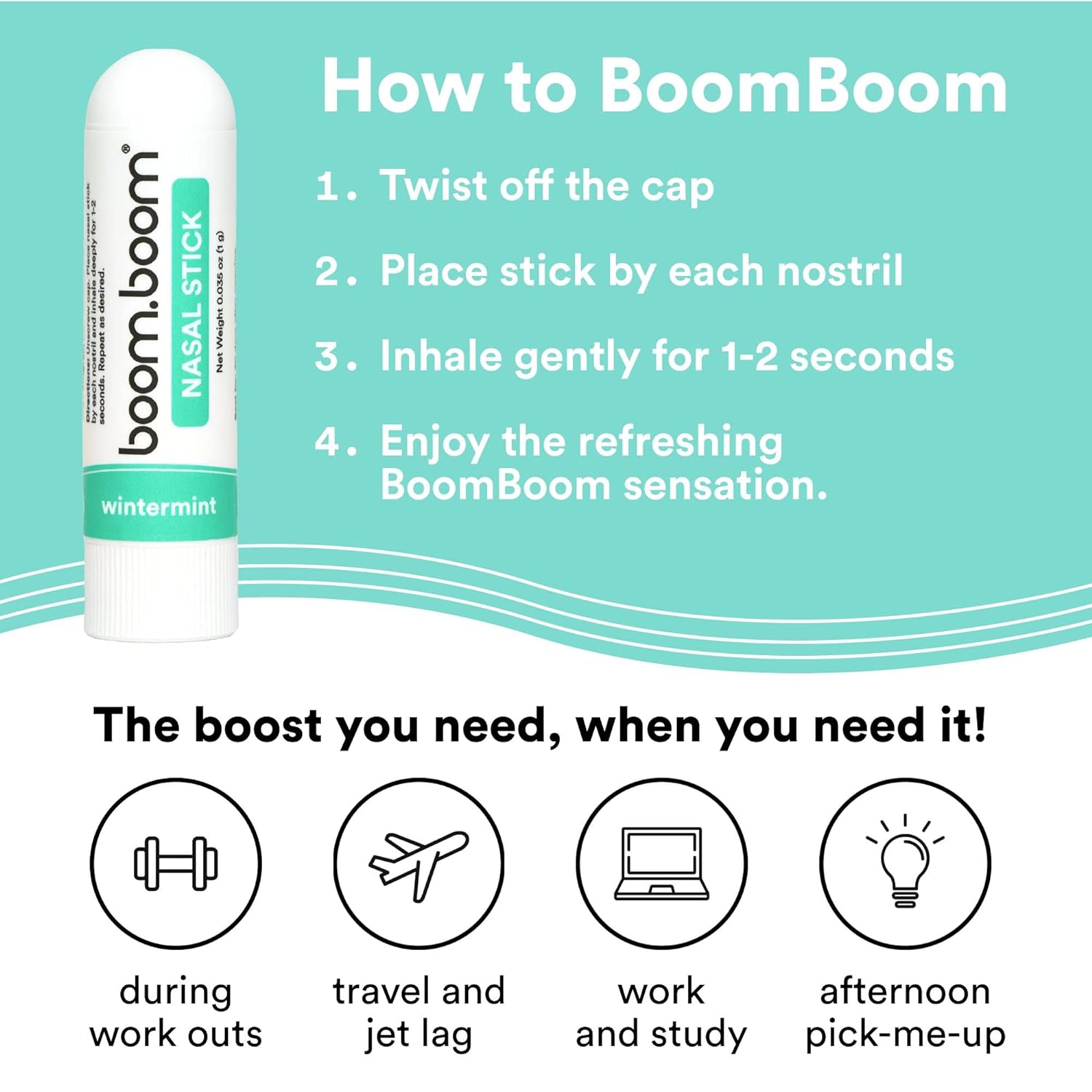 Wintermint BoomBoom Single Nasal Stick